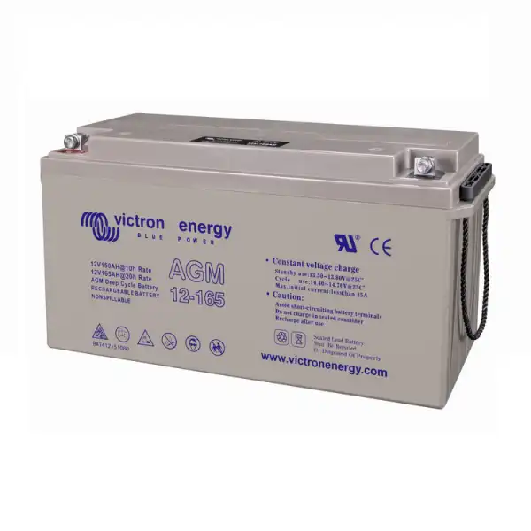 Victron 12V/165Ah AGM Deep Cycle Batt. (M8) 4 Victron 12V/165Ah AGM Deep Cycle Batt. (M8) - imagine 2