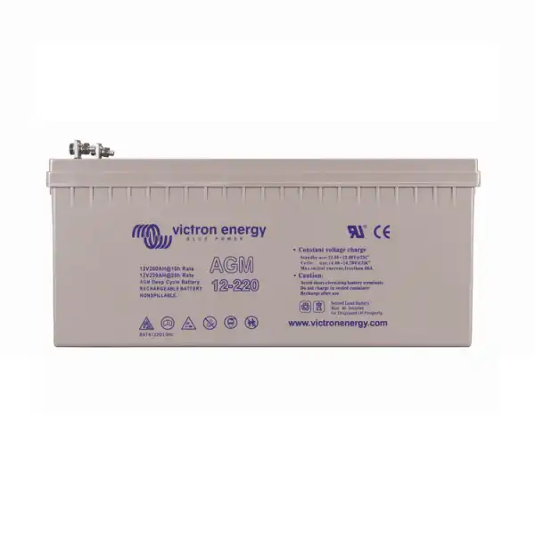 Victron 12V/220Ah AGM Deep Cycle Batt. (M8) 3 Victron 12V/220Ah AGM Deep Cycle Batt. (M8)