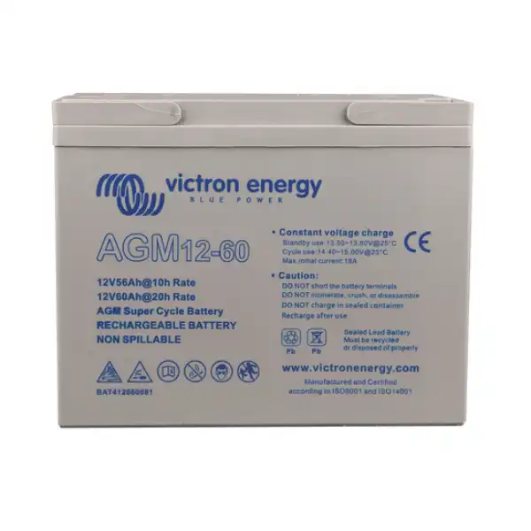 Victron 12V/60Ah AGM Super Cycle Batt. (M5) 3 Victron 12V/60Ah AGM Super Cycle Batt. (M5)