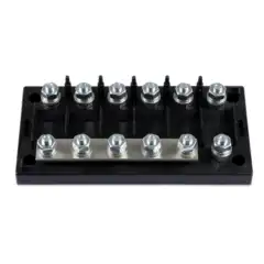 Alternative view of Suport pentru sigurante Victron Six-way fuse holder for Mega-fuse with busbar (250A)