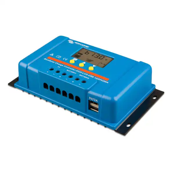 Victron BlueSolar PWM DUO-LCD&USB 12/24V-20A 5 Victron BlueSolar PWM DUO-LCD&USB 12/24V-20A - imagine 3