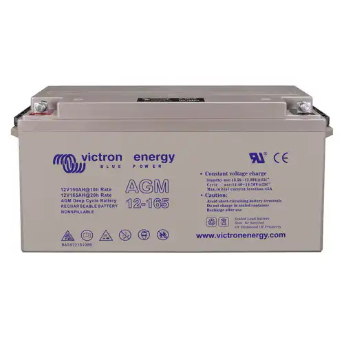 Victron 12V/165Ah AGM Deep Cycle Batt. (M8) 3 Victron Deep Cycle AGM 165Ah/12V