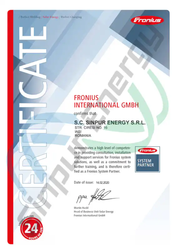 Partener Service Autorizat Fronius