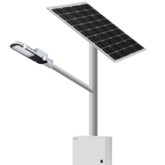 Stalpi fotovoltaici Mobili 3m – 20W LED | 95Wp | 60Ah