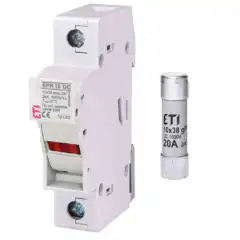 SET Separator EFH 10 DC LED + fuzibil CH10x38 gPV 20A/1000V DC