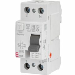 Intrerupator diferential EFI-P2 A C40 P+N/100mA 230Vac 2061122 ETI