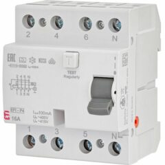 Intrerupator diferential EFI-P4 A C16 3P+N/100mA 400Vac 2061520 ETI