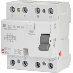 Intrerupator diferential EFI-P4 A C40 3P+N/100mA 400Vac 2061522 ETI