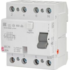 Intrerupator diferential EFI-P4 A C63 3P+N/100mA 400Vac 2061523 ETI