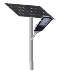 Stalpi fotovoltaici OFF-Grid 4.5m – 30W LED | 150Wp | 90Ah