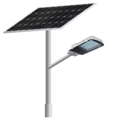 Stalpi fotovoltaici OFF-Grid 6.0m – 50W LED | 185Wp | 130Ah