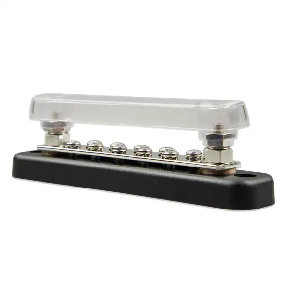 Victron Busbar 150A 2P with 10 screws +cover 3 Victron Busbar 150A 2P with 10 screws +cover