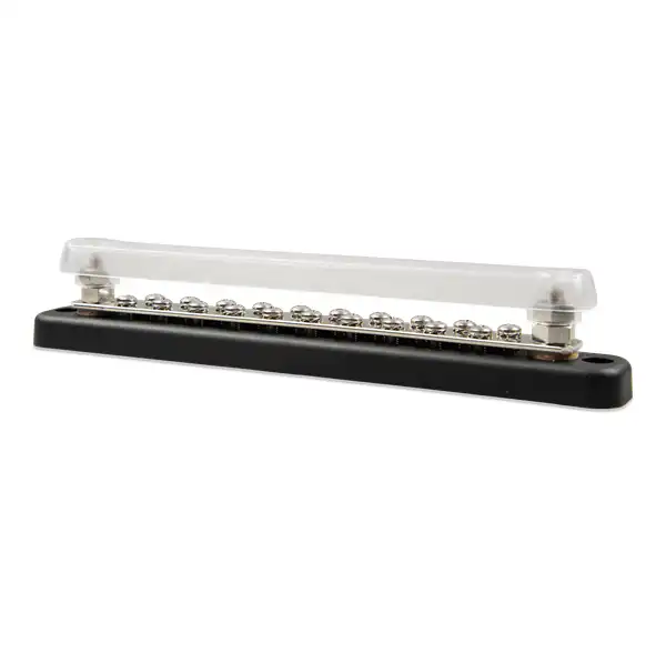 Victron Busbar 150A 2P with 20 screws +cover 3 Victron Busbar 150A 2P with 20 screws +cover