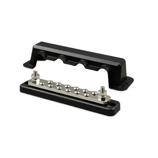 Victron Busbar 250A 2P with 12 screws +cover 3 Victron Busbar 250A 2P with 12 screws +cover