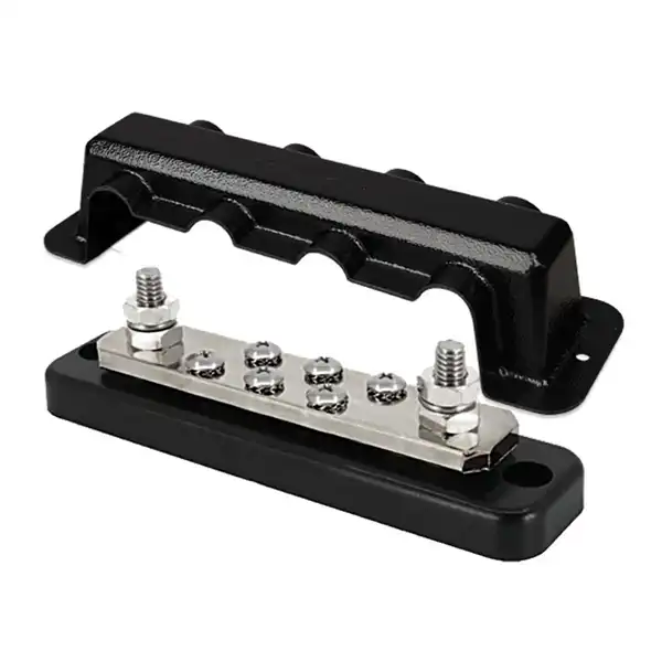 Victron Busbar 250A 2P with 6 screws +cover 3 Victron Busbar 250A 2P with 6 screws +cover