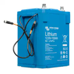 Alternative view of Victron LiFePO4 battery 12.8V/100Ah NG