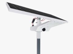 Stalp fotovoltaic mobil 3.0m – 120Wp 537Wh 60W LED